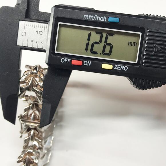 VTG Milor Sterling Silver Dragon Scale Heavy Bracelet Art Deco Textured Puffy - Picture 5 of 11